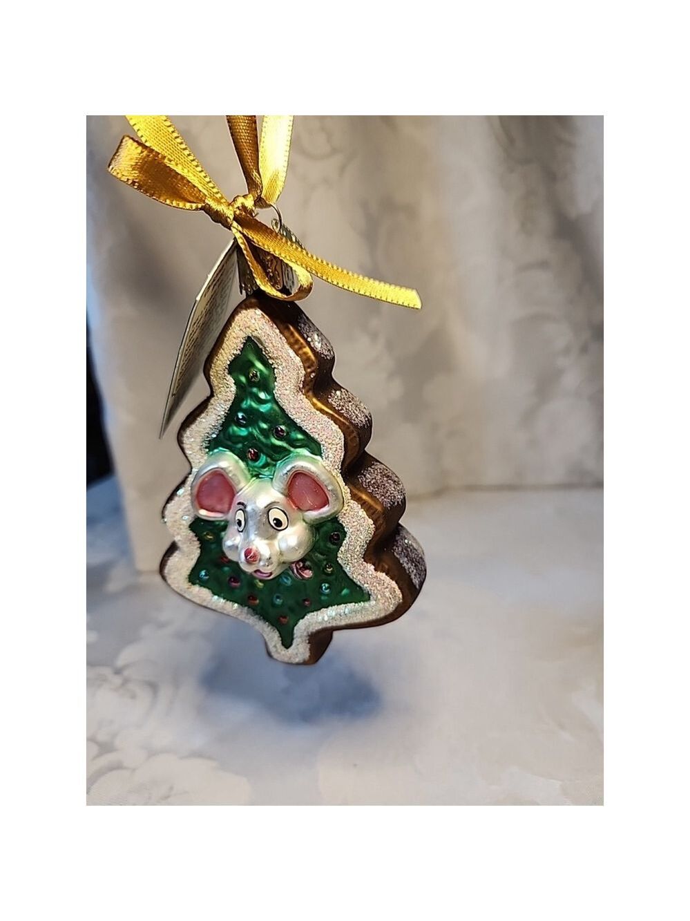 Old World Christmas Cookie Mouse Ornament 2001 - Picture 9 of 9